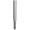 Stainless steel post |  154 mm | removable, with Euro profile cylinder lock andthree keys, self-engaging lockwith hot-dip galvanized ground socket part-no. 470.10 | height above ground approx. 900 mm